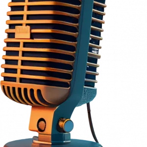 Metal Microphone On Stage